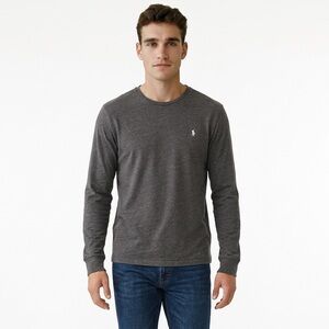 Polo Ralph Lauren Men's Long Sleeve Crewneck‎ T-Shirt Gray Size L